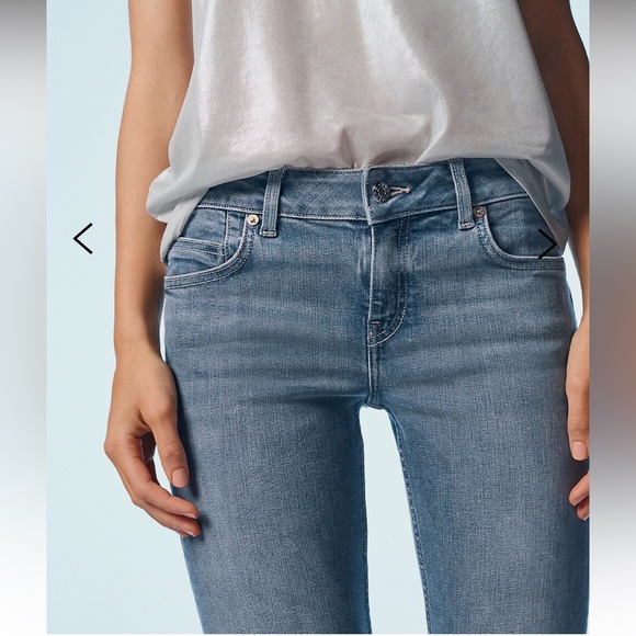 Own Low-Rise Stretch Split Flare Jeans size W28/L30 NWT - Picture 3 of 12